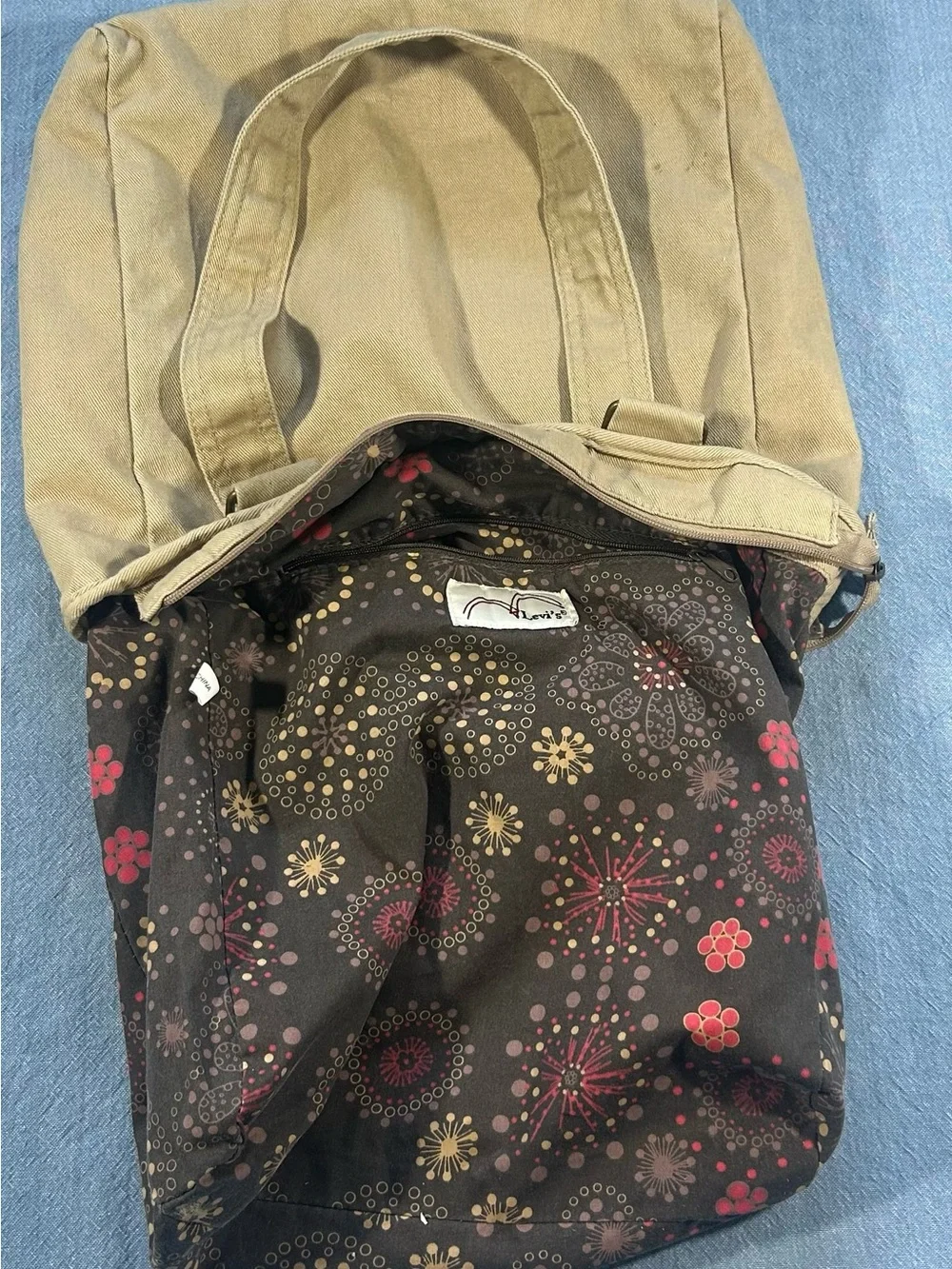 Vintage Levi Canvas Tote Bag